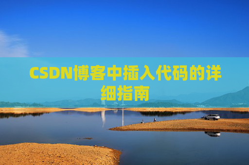 CSDN博客中插入代码的详细指南